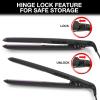 imageRemington 12quot Flat Iron Hair Straightener with AntiStatic Technology 15Second Heat Up ampamp 60 Minute Auto Shut Off 30 Longer Ceramic Floating Plates Titanium  Ceramic CoatingBlack