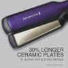 imageRemington 12quot Flat Iron Hair Straightener with AntiStatic Technology 15Second Heat Up ampamp 60 Minute Auto Shut Off 30 Longer Ceramic Floating Plates Titanium  Ceramic CoatingPurple