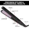 imageRemington 12quot Flat Iron Hair Straightener with AntiStatic Technology 15Second Heat Up ampamp 60 Minute Auto Shut Off 30 Longer Ceramic Floating Plates Titanium  Ceramic CoatingBlack