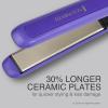 imageRemington 12quot Flat Iron Hair Straightener with AntiStatic Technology 15Second Heat Up ampamp 60 Minute Auto Shut Off 30 Longer Ceramic Floating Plates Titanium  Ceramic CoatingPurple
