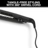 imageRemington 12quot Flat Iron Hair Straightener with AntiStatic Technology 15Second Heat Up ampamp 60 Minute Auto Shut Off 30 Longer Ceramic Floating Plates Titanium  Ceramic CoatingBlack