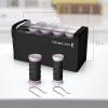 imageRemington Compact Ceramic Dual Voltage Hot Rollers for Long and Short Hair Hair Setters Hair Curlers 11 quot PurpleBlack 10 Piece SetPurpleBlack