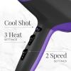 imageRemington Damage Protection Hair Dryer with Ceramic Ionic Tourmaline Technology Black Diffuser and Concentrator 3 Piece SetPurple