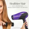 imageRemington Damage Protection Hair Dryer with Ceramic Ionic Tourmaline Technology Black Diffuser and Concentrator 3 Piece SetPurple