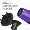 imageRemington Damage Protection Hair Dryer with Ceramic Ionic Tourmaline Technology Black Diffuser and Concentrator 3 Piece SetPurple