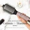 imageRemington Pro Wet2style Oval Dryer ampamp Volumizing Brush 1 Count Pack of 1 BlushMauve Round Brush Dryer