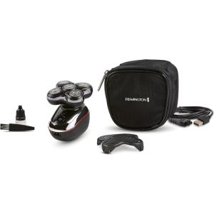 imageRemington Balder Deluxe XR7100 Head Rotary Shaver with Titanium Blades ampamp Storage Pouch for Bald Men WetDry Shaving with 5 Dual Track Flexing Heads and PopUp TrimmerBlack
