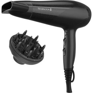 imageRemington Damage Protection Hair Dryer with Ceramic Ionic Tourmaline Technology Black Diffuser and Concentrator 3 Piece SetBlack