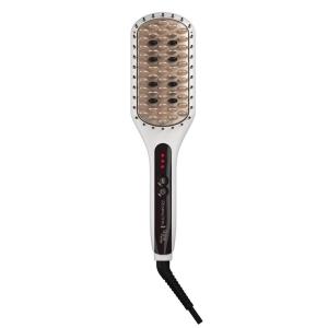 imageRemington Shine Therapy Hair Straightener Thermal Brush  Ceramic Infusion Technology Argan Oil ampamp Keratin Infused One Pass Hair Straightener Brush with 7 Precision Heat Settings Cool Tip Bristles