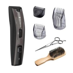 imageRemington The Beardsman Beard Trimmer for Men Ultimate Precision Full Beard Grooming Kit and Hair Clippers with 3 Adjustable Combs Scissors and Brush Black