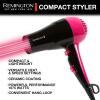 imageRemington Compact Styler  Small ampamp Portable Hair Dryer  Ceramic Blow Dryer with 2 HeatSpeed Settings ampamp Cool Shot Button for Smooth Finish  Travel Size Lightweight Handheld Dryer 1875W