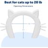 imagePetSafe Never Rust Indoor Cat Door  for Interior Doors  Adds Privacy Keeps Dogs Out of Cats Space Food and Litter Box  for Cats Up to 20lb  Durable and Easy to Install  Made in USACat Corridor Interior Pet Door