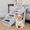 imagePetSafe CozyUp Folding Dog Stairs  Pet Stairs for IndoorOutdoor at Home or Travel  Dog Steps for High Beds  Pet Steps with Siderails NonSlip Pads  Durable Support up to 150 lbs  Large TanGray