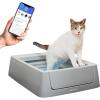 imagePetSafe ScoopFree Crystal Smart SelfCleaning Cat Litter Box  WiFi ampamp App Enabled  HandsFree Cleanup With Disposable Crystal Trays  Less Tracking Superior Odor Control  Includes a Disposable Tray