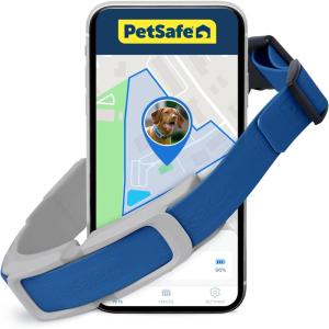 imagePetSafe Guardian GPS  Tracking Dog Fence Collar Pet Safe GPS Dog Collar Fence System with App Waterproof Rechargeable Collar Tracking for Dogs BlueBlue