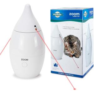 imagePetSafe Laser Tail Cat Toy  Fun and Safe Laser Light Game for Cats  Hands Free PlayWhiteZoom