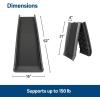 imagePetSafe Happy Ride Foldable Pet Ramp Lightweight Design Durable Material Supports Up to 150 Lb High Traction Surface Safety Latch for Secure Storage Outdoor Pet Ramp Dark Gray