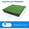 imagePetSafe Pet Loo Portable Dog Potty  Pet Toilet Alternative for Puppy Pads  Medium  Perfect for House Training  EasytoClean Grass MatLarge Pack of 1