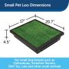 imagePetSafe Pet Loo Portable Dog Potty  Pet Toilet Alternative for Puppy Pads  Medium  Perfect for House Training  EasytoClean Grass MatSmall Pack of 1