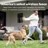 imagePetSafe Stay ampamp Play Compact Wireless Pet Fence for Dogs No Wire Circular Boundary Secure up to 34 Acre NoDig and Portable for Travel for Dogs 5lb ampamp up from Parent Company Invisible Fence BrandExtra Transmitter