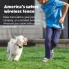imagePetSafe Stay ampamp Play Wireless Pet Fence with Replaceable Battery Collar  Circular Boundary Secures up to 34 Acre NoDig Portable Fence for Dogs 5 lb ampamp Up from Parent Company Invisible Fence BrandWireless Fence Kit