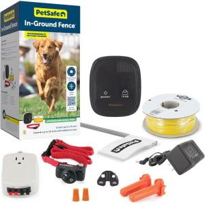 imagePetSafe InGround Pet Fence for Dogs and Cats Over 8 lb  Waterproof with Tone and Static Correction  from The Parent Company of Invisible Fence Brand