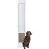 imagePetSafe Doggy Door for Sliding Glass Doors Adjustable Height 75 78quot to 81quot NoCut DIY Install Aluminum Panel Ideal for Renters for Medium Dogs Up to 40 lb White MediumWhite