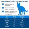 imagePetSafe Doggy Door for Sliding Glass Doors Adjustable Height 75 78quot to 81quot NoCut DIY Install Aluminum Panel Ideal for Renters for Medium Dogs Up to 40 lb White MediumBronze