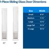 imagePetSafe Doggy Door for Sliding Glass Doors Adjustable Height 75 78quot to 81quot NoCut DIY Install Aluminum Panel Ideal for Renters for Medium Dogs Up to 40 lb White MediumBronze