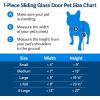 imagePetSafe Doggy Door for Sliding Glass Doors Adjustable Height 75 78quot to 81quot NoCut DIY Install Aluminum Panel Ideal for Renters for Medium Dogs Up to 40 lb White MediumBronze