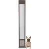 imagePetSafe Doggy Door for Sliding Glass Doors Adjustable Height 75 78quot to 81quot NoCut DIY Install Aluminum Panel Ideal for Renters for Medium Dogs Up to 40 lb White MediumBronze