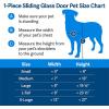 imagePetSafe Doggy Door for Sliding Glass Doors Adjustable Height 75 78quot to 81quot NoCut DIY Install Aluminum Panel Ideal for Renters for Medium Dogs Up to 40 lb White MediumWhite