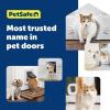 imagePetSafe Doggy Door for Sliding Glass Doors Adjustable Height 75 78quot to 81quot NoCut DIY Install Aluminum Panel Ideal for Renters for Medium Dogs Up to 40 lb White MediumBlack