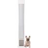 imagePetSafe Doggy Door for Sliding Glass Doors Adjustable Height 75 78quot to 81quot NoCut DIY Install Aluminum Panel Ideal for Renters for Medium Dogs Up to 40 lb White MediumWhite