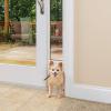 imagePetSafe Doggy Door for Sliding Glass Doors Adjustable Height 75 78quot to 81quot NoCut DIY Install Aluminum Panel Ideal for Renters for Medium Dogs Up to 40 lb White MediumWhite