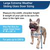 imagePetSafe Extreme Weather Sliding Glass Pet Door  Easy to Install Perfect for Rental Homes and Apartments  Adjustable Height 75 78quot to 80 1116quot  Insert for Patio Sliding Glass Doors Medium SizeWhite