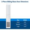 imagePetSafe Sliding Glass Cat and Dog Door Insert  Great for Rentals and Apartments  Small Medium Large Pets  No Cutting DIY InstallationWhite
