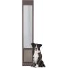 imagePetSafe Doggy Door for Sliding Glass Doors Adjustable Height 75 78quot to 81quot NoCut DIY Install Aluminum Panel Ideal for Renters for Medium Dogs Up to 40 lb White MediumBronze
