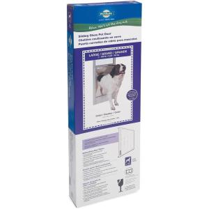 imagePetSafe Sliding Glass Cat and Dog Door Insert  Great for Rentals and Apartments  Small Medium Large Pets  No Cutting DIY InstallationWhite