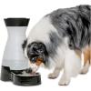 imagePetSafe Healthy Pet Water Station  Large 320 oz Capacity  Gravity Pet Water Fountain Automatic Cat Water Fountain or Dog Water Fountain  Water Dispenser  Removable Stainless Steel Bowl IncludedWaterer