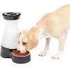 imagePetSafe Healthy Pet Food Station  Small 2 lb Kibble Capacity  Gravity Pet Feeder Dry Food Dispenser  Automatic Cat Feeder or Small Dog Feeder  Removable Stainless Steel Bowl IncludedFeeder