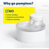 imagePetSafe Outlast Pumpless Cat Water Fountain 60 oz17L Indoor Water Dispenser for Cats Dishwasher Safe Easy Assembly and Cleaning Water Filter Included60 oz