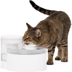 imagePetSafe Outlast Pumpless Cat Water Fountain 60 oz17L Indoor Water Dispenser for Cats Dishwasher Safe Easy Assembly and Cleaning Water Filter Included60 oz