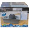 imagePetSafe Drinkwell Ceramic Pet Water Fountain  Quiet Automatic 70oz Dispenser for Cats ampamp Dogs with Filters  Dishwasher Safe Square DesignSeascape