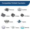 imagePetSafe Drinkwell Replacement Carbon Filters Dog and Cat Ceramic Water Fountain Filters 4PackPack of 12