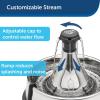 imagePetSafe Drinkwell Stainless Steel 360 Multiple Pet Fountain  Scratch and Rust Resistant Automatic Water Dispenser for Cats or Dogs  Adjustable Flow Control  128 Ounce 38 Liter  Filters Included360 Stainless