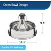 imagePetSafe Drinkwell Stainless Steel 360 Multiple Pet Fountain  Scratch and Rust Resistant Automatic Water Dispenser for Cats or Dogs  Adjustable Flow Control  128 Ounce 38 Liter  Filters Included360 Stainless