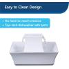 imagePetSafe Drinkwell Pagoda Ceramic Cat ampamp Dog Water Fountain 70oz Capacity Encourages Hydration Open Bowl Design White
