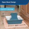imagePetSafe Drinkwell Pagoda Pet Water Fountain 70 oz21 L Ceramic Cat Water Fountain Dog Water Fountain Made of Premium ScratchResistant Material Automatic Indoor Fountain Blue