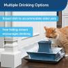 imagePetSafe Drinkwell Pagoda Pet Water Fountain 70 oz21 L Ceramic Cat Water Fountain Dog Water Fountain Made of Premium ScratchResistant Material Automatic Indoor Fountain Blue